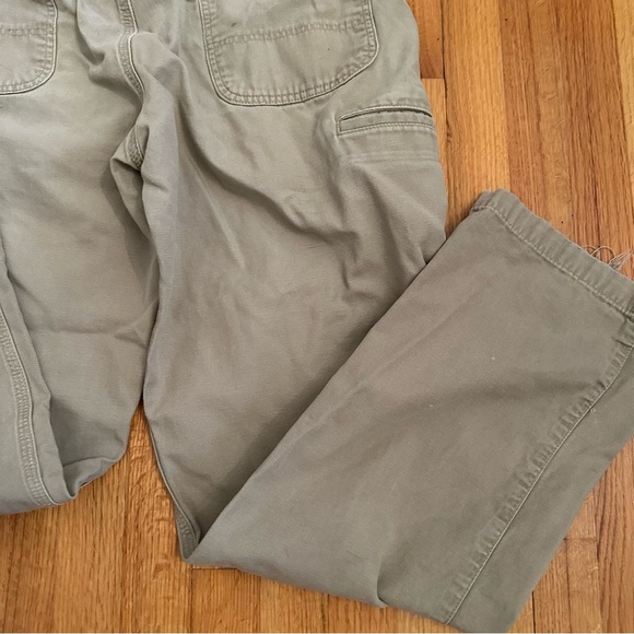 Carhartt Canvas Pants Men's 38 x 34 Relaxed Fit Beige Tan Work Utility (T) - Picture 7 of 16